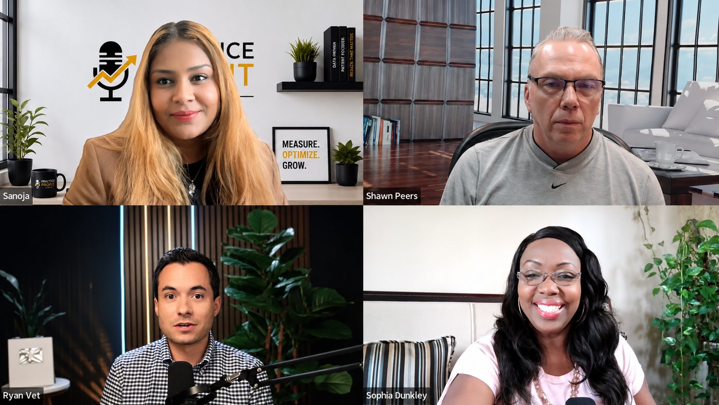 MediaNV webinar with four speakers on a video call