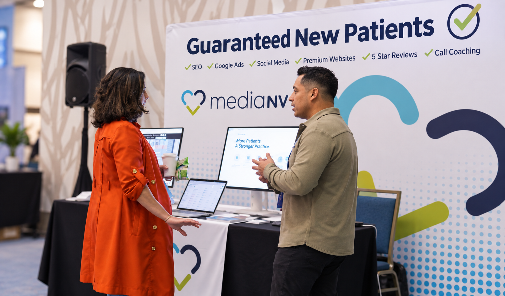 MediaNV team at a dental conference